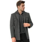K9532 DEWBERRY ERKEK KABAN-DÜZ ANTRASİT