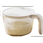 Ka Rice Washing Basin, Rice Sieve With Fine Pores, No Leakage Of Rice, Kitap And Household Food Grade Vegetable Washing Basin, Drain Basket (Yurt Dışından) - 10 cm x 25 m - Beyaz