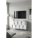 Ka1231bs Nota Konsol Ve Tv Sehpası Beyaz-Silver 120Cm