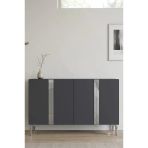 Ka1298as Anka Konsol Ve Tv Sehpası Antrasit-Silver 120Cm