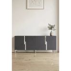 Ka1528as Evva Konsol Ve Tv Sehpası Antrasit-Silver 150Cm