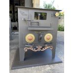 KAAN KUZİNE TUĞLALI DÖKÜM IZGARALI KUZİNE SOBA CAMLI ŞÖMİNE KUZİNE FIRINLI KÖMÜR SOBASI EL YAPIMI RİZE KUZİNESİ