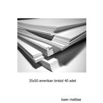 KAAN MATBAA 40 Adet 35x50 400 gr Amerikan Bristol Kağıt Karton (2,8 KG)