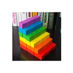 kaan oyuncak 100 Parça Renkli Ahşap Birim Küp 2x2x2 Cm