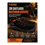 Kaan Zevorx iş Ayakkabısı çelik Burunlu süet Akıllı Bağcıklı