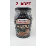 Kaanlar 900 gr Doğal Yağlı Kara Salamura Siyah Zeytin (291-320)