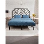Kaay Premium Lastikli Çarşaf Dahil Nevresim Takımı Çift Kişilik 200x220 Lacivert - 200 x 220 cm