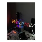 Kab Atölye "Welcome" Neon Led Tabela
