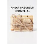 Kabak Lifli Banyo Sabunu, %100 Doğal, Vegan Ve El Yapımı, 1 ADET ve 100±5 gr. - Ahşap Sabunluklu