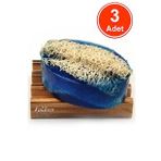 Kabak Lifli El Yapımı Doğal Argan Yağı Sabunu 120 G x 3 Adet
