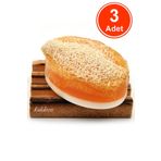 Kabak Lifli El Yapımı Doğal Ballı Eşek Sütü Sabunu 120 G x 3 Adet