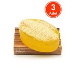 Kabak Lifli El Yapımı Doğal Limon Çiçeği Sabunu 120 G x 3 Adet