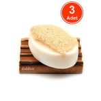Kabak Lifli El Yapımı Doğal Saf Zeytinyağlı Türk Hamamı Sabunu 120 G x 3 Adet