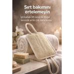 Kabak Lifli İpli Kare Vücut Kesesi, Doğal Eksfoliasyon,%100 Bitkisel Kabak Lifi
