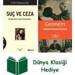 Kabalcı Yayınevi Suç ve Ceza + Geometri + Dünya Klasiği Hediye - Hayır