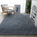 Kabarık ve Shaggy Modern Oturma Odası Halısı Oturma Odası Yemek Odası Çocuk Odası Yatak Odası Bej 60 x 120 cm