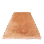 Kabarık Yıkanabilir ve Kaymaz Koyu Pembe Suni Kürk Halı Akrilik Shaggy Halı Oturma Odası Yatak Odası Koridor için 30x30 cm