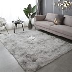 Kabarık Yumuşak Tüylü Parça Halı Oturma Odası Yatak Odası Yemek Odası Koridor Modern Kaymaz Fuşya Batik Düğümlü Uzun Tüylü Halı 120 x 200 cm