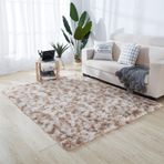 Kabarık Yumuşak Uzun Tüylü Halı Modern Kaymaz Halı Oturma Odası Yatak Odası Yemek Odası Koridor için Pembe 100 x 160 cm