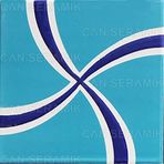 Kabartmalı Çini Karo KÇ-95 (20*20 Cm.) 5'li 1 Paket - Can Seramik