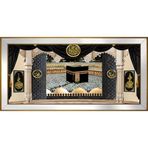 Kabe Allah Muhammed Motifli Kanvas Tablo DBSANAT14034