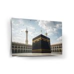 Kabe Mescid-İ Haram Gündüz Görünümü İslami Cam Tablo – İsl221