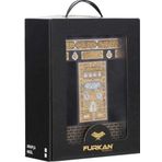 Kabe Serisi Orta Boy Flok Kaplamalı Ahşap Muhafazalı Kutu + Orta Boy Sıvama Kapak Kabe Arapça Kuran-ı Kerim + Taşıma Çantası Hediye Seti (90089)