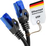 KabelDirekt – 0,5m – Ethernet Kablosu, Ağ Kablosu, LAN – 0,25-30m arasında mevcuttur (Gigabit Ağlar için Fiber Hızı, RJ45 ile Switch/Router/Modem, siyah/mavi)