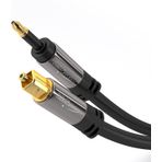 KabelDirekt – 1,5m – mini TOSLINK kablosu (dijital ses kablosu, optik, TOSLINK-mini TOSLINK, fiberoptik kablo/LWL, dijital ses sinyalini televizyona/amplifikatöre/Hi-Fi cihaza iletir, siyah)