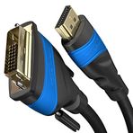 KabelDirekt ‎301 Siyah HDMI-DVI 1.5 m Adaptör Kablosu