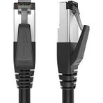 KabelDirekt – Cat 8 ağ kablosu, 40 Gigabit, esnek ve kırılmaz yapı – 1m (LAN kablosu/Ethernet kablosu, maksimum fiber hızı iletir ve oyun/PS5/Xbox için uygundur, RJ45 fiş)