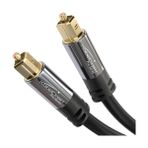 KabelDirekt – optik kablo/Toslink kablosu – 4,5m (Toslink optik dijital kablo-Toslink, ses çubuğu, stereo sistem, ev sineması, XBOX One ve PS4'ü bağlamak için ses kablosu)