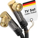 KabelDirekt – Sat/Anten Kabluso, Koaksiyel Kablolar – 90° açılı – 3m – 4K TV Uydu Kablosu, F Konnektör – 0,5-30m arasında mevcut (Radyo/TV, DVB-T, DVB-C, DVB-S/DVB-S2, internet, siyah)