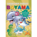 Kabile Çocuk Deniz Canlıları- Çocukların Dünyası Boyama Kitabı 9