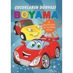 Kabile Çocuk Otomobiller - Çocukların Dünyası Boyama Kitabı 1