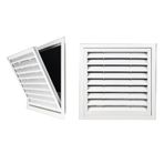 Kabin, Ocak, Ayakkabı Dolabı, Lavabo, Mutfak, Banyo, Yan Duvar, Tavan ve Zemin için Metal Kabinli Dikdörtgen Havalandırma Izgarası (40 x 40 cm)