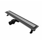 Kabinet - Patara 60 cm Duş Kanalı – Mat Gümüş, Ø50 Yandan Çıkışlı - PT060.00A.MG.580