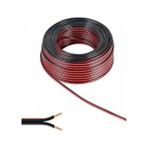 Kablo 2 X 0,75 Mm Bitişik Yassı Kordon Hoparlör Kablosu Siyah 10Metre