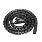 Kablo Askıları Kablo Kanalı Spiral kablo toplayıcı Çapı 20mm Siyah 1.5m