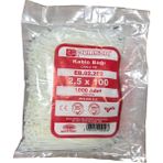Kablo Bağı Cırt Kelepçe 2.5X100 mm Beyaz 1000 Adet Fiyatıdır