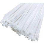 Kablo Bağı- Plastik Kelepçe - 3.6 x 300 mm - Cırt Kelepçe Beyaz 100 Adet Paket