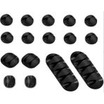 Kablo Düzenleyici Set 16 Parça - 000-Siyah - 1 Adet - 30 * 30