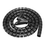 Kablo Düzenleyici Spiral Kablo Toplayıcı Çapı 20MM Siyah 1.5m - Beyaz