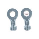 Kablo Soketi Yuvarlak 4 mm Krom Geçmeli Dişi Terminal 100 Adet