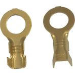 Kablo Soketi Yuvarlak 6 mm Krom Geçmeli Dişi Terminal 100 Adet - metal
