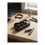 Kablolu 3'lü Siyah Piriz Casus Mini Gizli Wifi 1080P HD Kamera