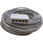 Kablolu Internet Dağıtıcı 1 Giriş 4 Çıkış 5 Port Swich+2*5 Metre Kablo Cat 6