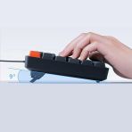 Kablolu Mekanik Klavye, Q Türkçe Düzen, Multimedya Numerik Tuşlu, Ofis Oyun Kullanımı İçin, Aydınlatmalı, Siyah