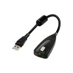 Kablolu Usb Ses Kartı 5Hv2 Sound Tak Kullan Kulaklık Mikrofon Çıkışı Harici Ses Kartı
