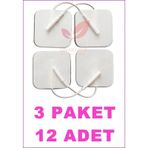 Kablolu/Soketli Tens Pedi. Elektrodu 5Cm X 5Cm 3 Paket 12 Adet